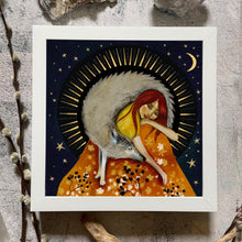 Load image into Gallery viewer, Wolf illustration, wolf art