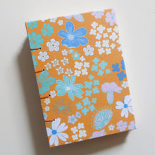 Load image into Gallery viewer, Retro floral hand-bound watercolour sketchbook