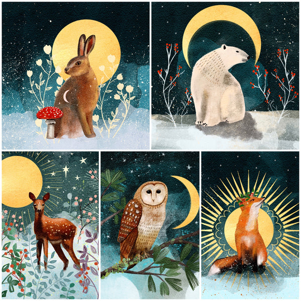Yule cards and a winter story
