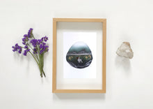 Load image into Gallery viewer, Rock pool illustration, ocean wall art, wild swimming gift

