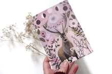 Load image into Gallery viewer, Stag greeting card, moon phases, blank card
