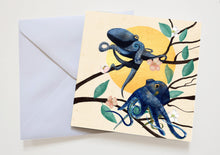Load image into Gallery viewer, Octopus greeting card, blank card
