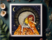 Load image into Gallery viewer, Wolf illustration, wolf art
