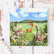 Load image into Gallery viewer, Fox greeting card, fox lover,

