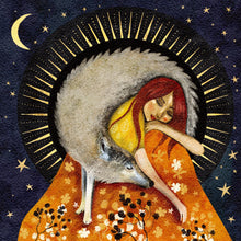 Load image into Gallery viewer, Wolf illustration, wolf art
