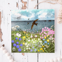 Load image into Gallery viewer, Swifts greeting card, blank card, bird lover
