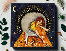 Load image into Gallery viewer, Wolf and Girl Art Card
