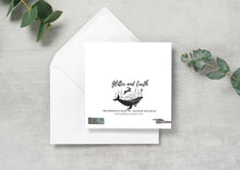 Load image into Gallery viewer, Hare greeting card - winter card - Angel
