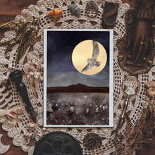 Load image into Gallery viewer, Stone circle print, owl illustration
