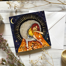 Load image into Gallery viewer, Wolf and Girl Art Card
