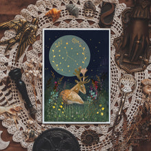 Load image into Gallery viewer, Deer print, wall poster, celestial, zodiac
