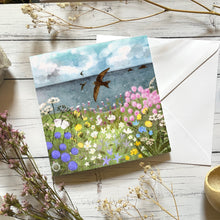 Load image into Gallery viewer, Swifts greeting card, blank card, bird lover
