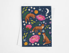 Load image into Gallery viewer, Fox greeting card, blank card
