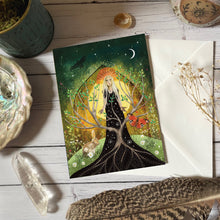 Load image into Gallery viewer, Earth goddess, greeting card, blank card
