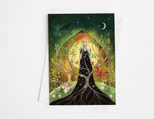 Load image into Gallery viewer, Earth goddess, greeting card, blank card
