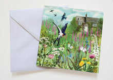 Load image into Gallery viewer, Swallow greeting card, blank card, bird lover
