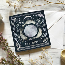 Load image into Gallery viewer, Seal and Moon Blank Card: Celestial Ocean Lover
