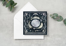 Load image into Gallery viewer, Seal and Moon Blank Card: Celestial Ocean Lover

