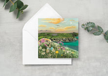Load image into Gallery viewer, Coastal butterflies greeting card, blank card, countryside
