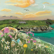 Load image into Gallery viewer, Coastal butterflies greeting card, blank card, countryside
