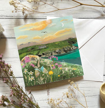 Load image into Gallery viewer, Coastal butterflies greeting card, blank card, countryside
