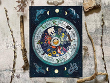 Load image into Gallery viewer, Wheel of the year print, nature print,  gift
