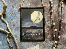 Load image into Gallery viewer, Barn owl, stone circle, illustration
