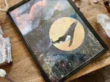 Load image into Gallery viewer, Whale art, illustration, framed
