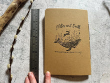 Load image into Gallery viewer, Lino printed - handbound - mermaid - notebook
