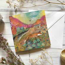Load image into Gallery viewer, Autumn fox - greeting card - fall - woodland animal
