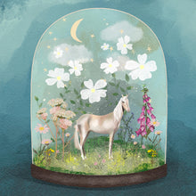 Load image into Gallery viewer, Unicorn Greeting Card: Magical Bell Jar Design
