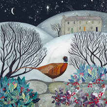 Load image into Gallery viewer, Pheasant  -greeting card - winter card - yule
