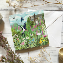 Load image into Gallery viewer, Swallow greeting card, blank card, bird lover
