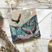 Load image into Gallery viewer, Selkie - ocean - seal greeting card
