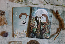 Load image into Gallery viewer, Winter goddess sketchbook, blank journal
