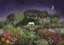 Load image into Gallery viewer, A4 unicorn - fantasy - countryside - illustration
