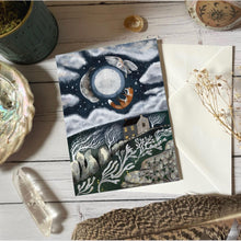 Load image into Gallery viewer, Ocean Moon Cottage - Seal, Fox, Owl Greeting Card.
