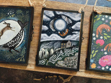 Load image into Gallery viewer, Ocean Moon Cottage : Vintage Metal Frame, Seal, Fox, Owl Print (5x7)
