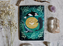 Load image into Gallery viewer, Whale Ocean Art sketchbook, Blank Journal, A5 Size, Hand-Bound Pages
