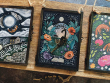Load image into Gallery viewer, Cat tales, tabby illustration, framed
