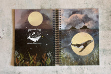 Load image into Gallery viewer, Whale notebook, spiral bound, plain/lined

