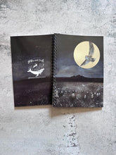 Load image into Gallery viewer, Owl notebook, spiral bound, plain/lined
