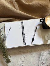 Load image into Gallery viewer, Ocean moon cottage, spiral bound, plain/lined
