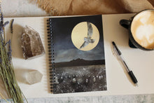 Load image into Gallery viewer, Owl notebook, spiral bound, plain/lined
