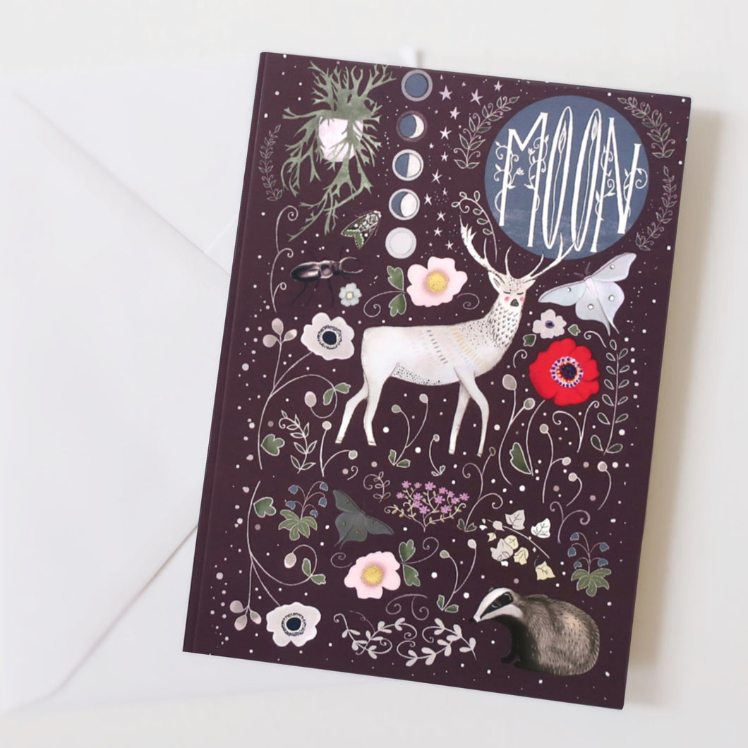 Stag and moon notebook