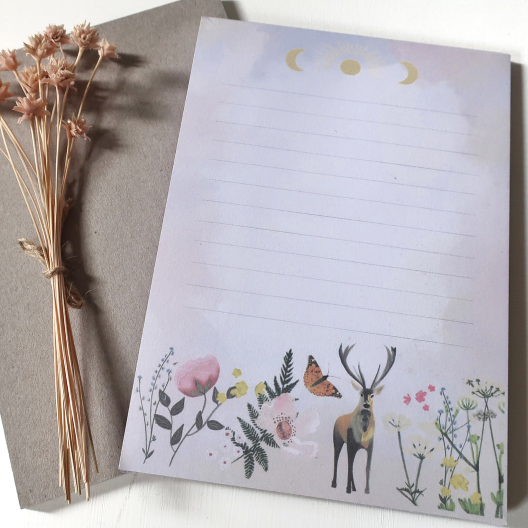 Whimsical watercolour notepad