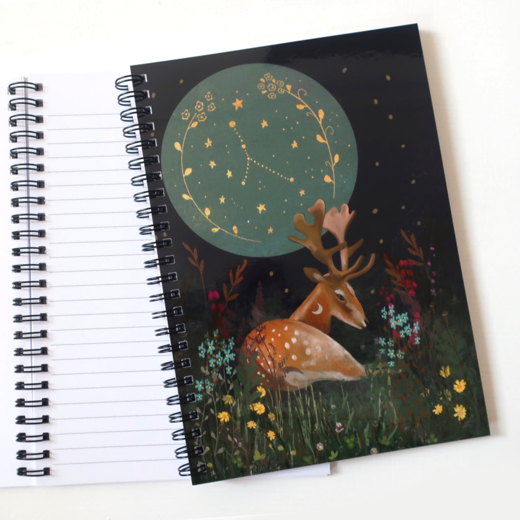 A5 Lined/plain deer notebook