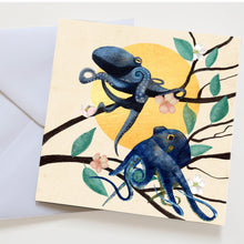 Load image into Gallery viewer, Octopus greeting card
