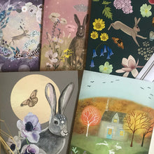 Load image into Gallery viewer, Hare cards, set of five
