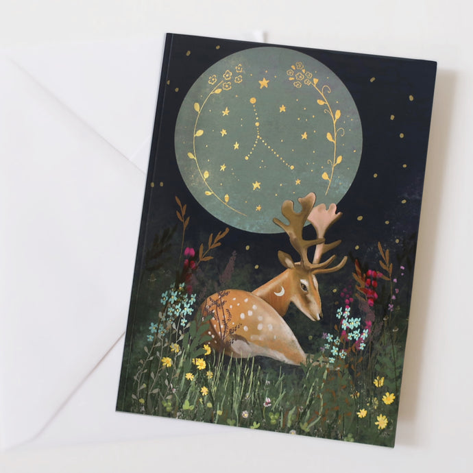Deer greeting card